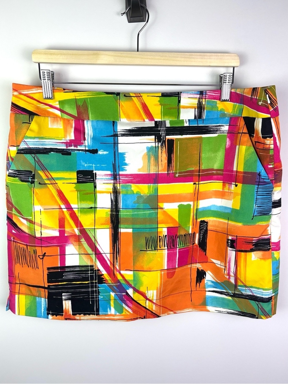 Loudmouth Ladies Colorful Abstract Print golf skort size 14